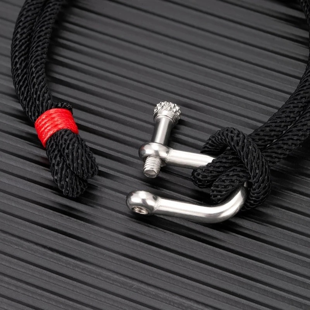 NEW Stainless Steel U Shape Survival Bracelet - Picture 2 of 3